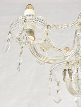 Vintage 6 light glass chandelier 23¾" diameter