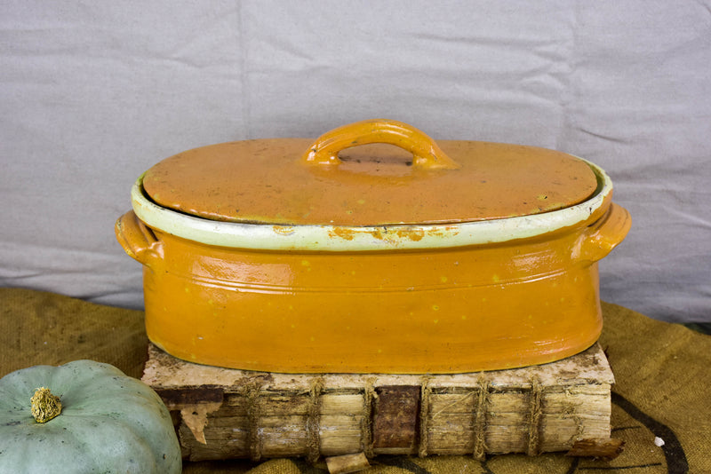 Antique large oval 1940's tureen dish