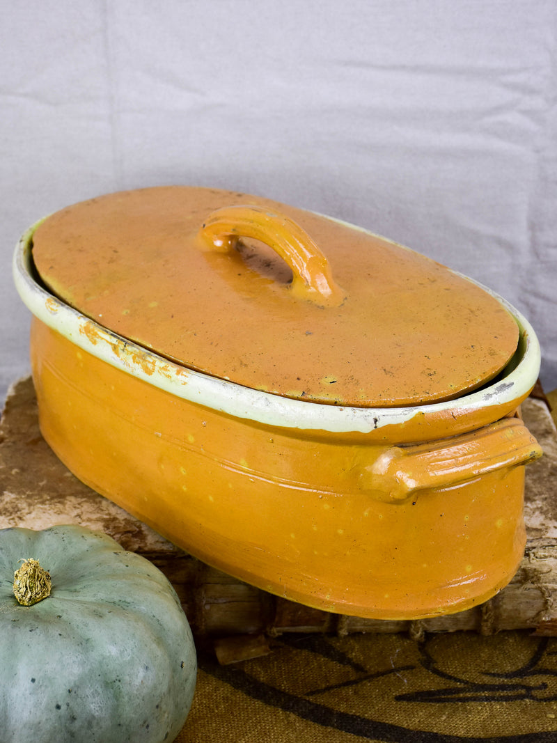 Vintage oval large French tureen dish