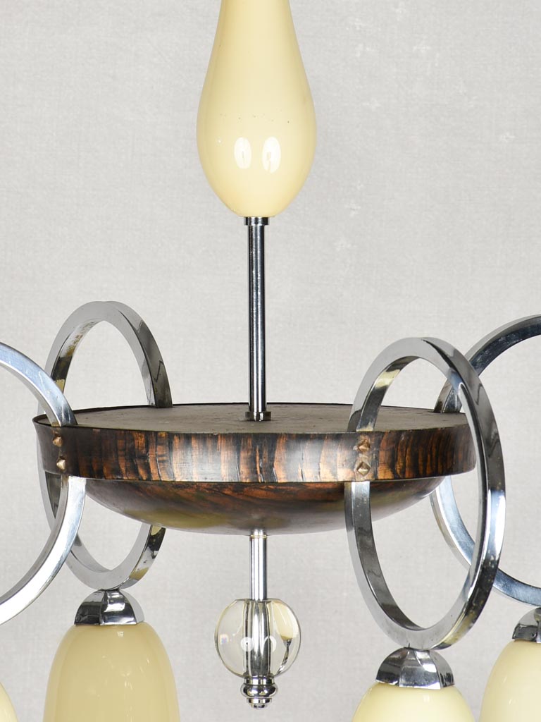 Antique four-lamp chandelier