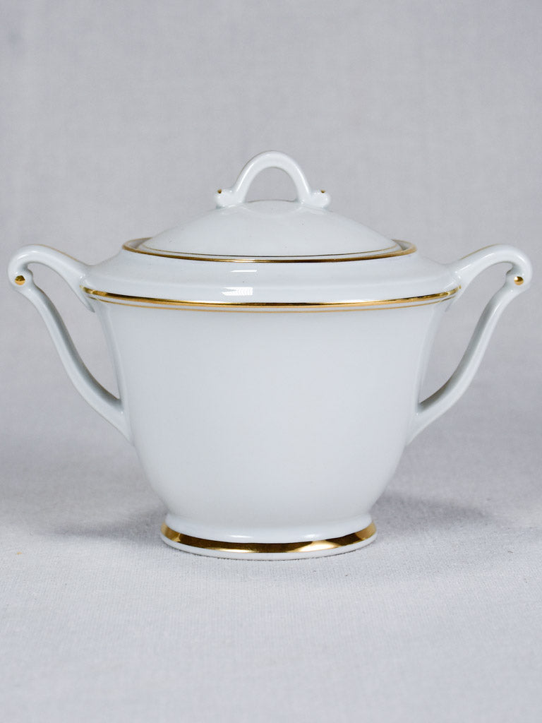 Vintage Limoges coffee sercvice - white and gold