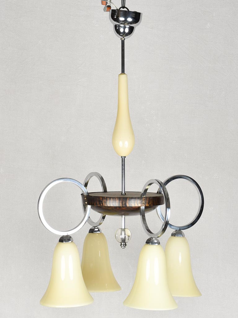 Retro style tulip-shaped chandelier