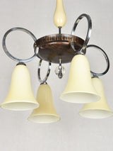 Historical 1940s chandelier with wear