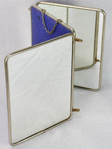Mid century French barber's mirror with three panels 9½"