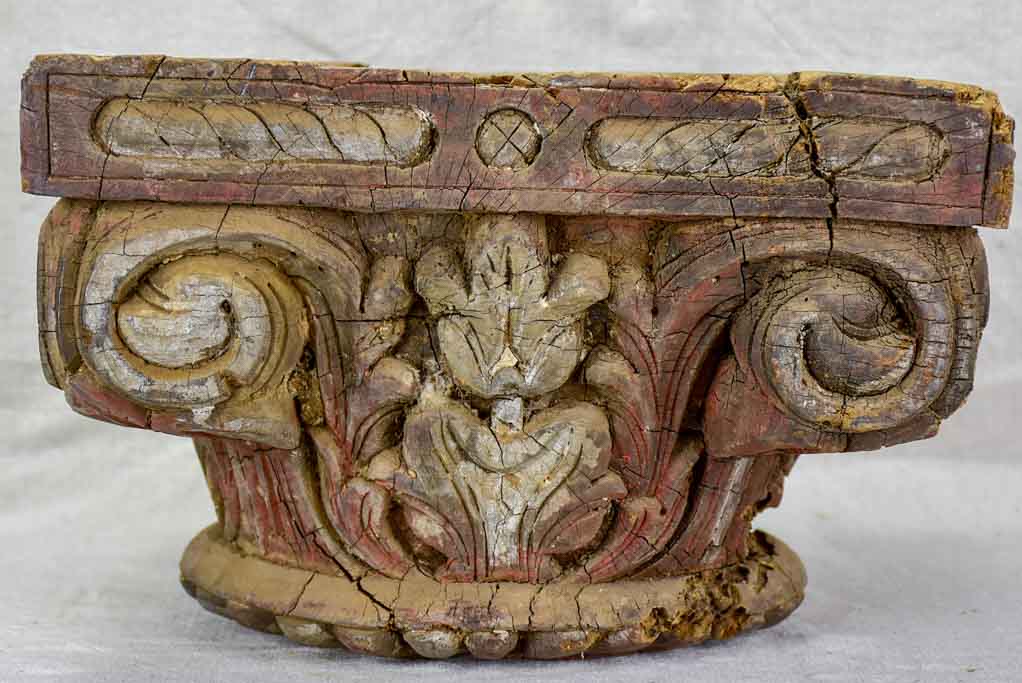 Antique salvaged column capital