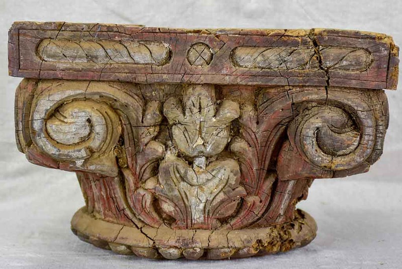 Antique salvaged column capital