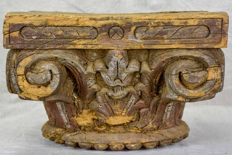 Antique salvaged column capital