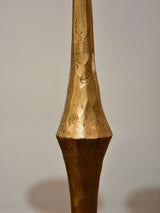 Pair of vintage gold candlesticks with a tripod stand