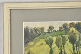 Watercolor landscape Alfred Bergier (1881-1971) - 23¼" x 25¼"