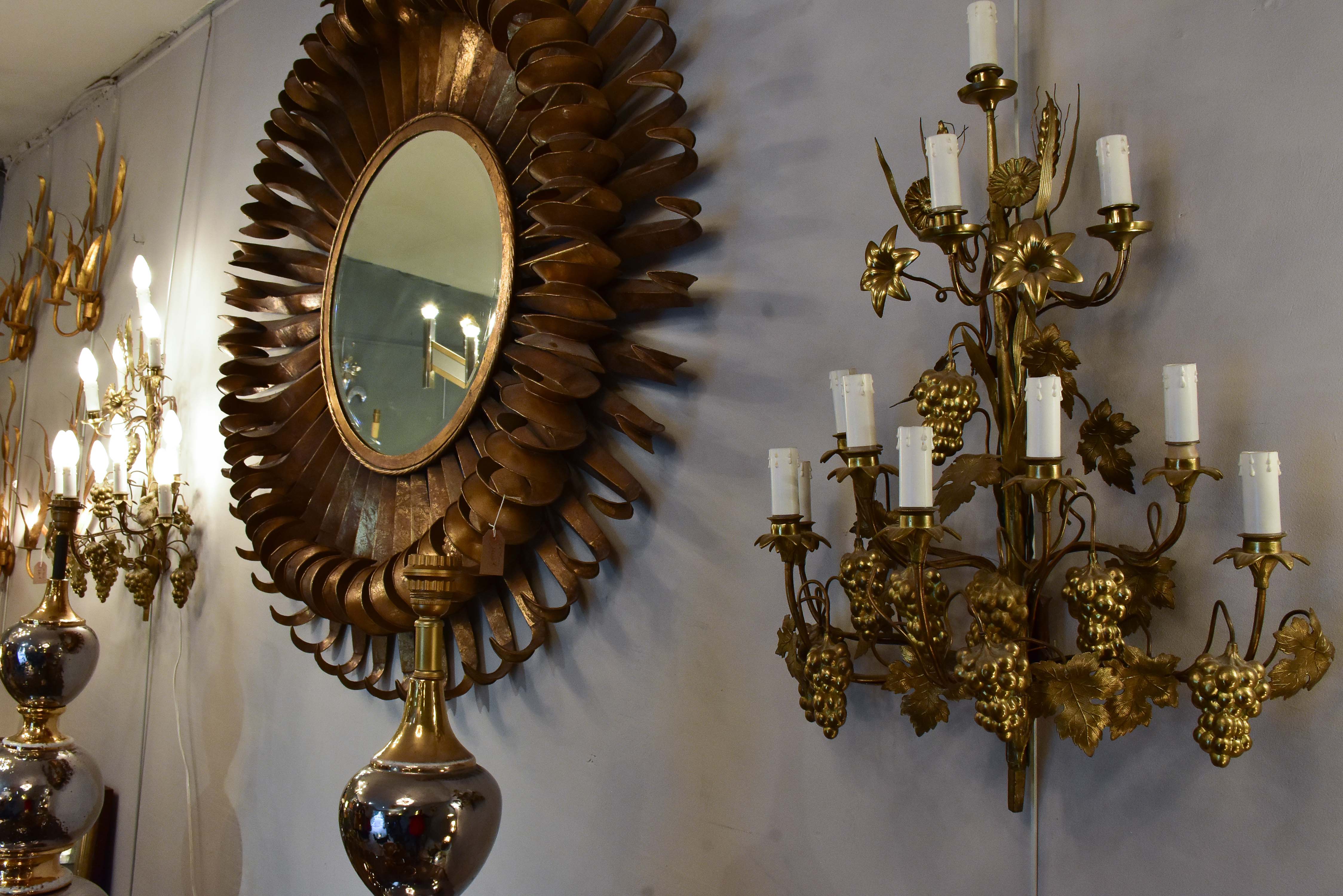 Regal historic church wall sconces