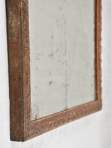 18th century French 'à la Bérain' mirror w/ aged mercury glass - rectangular 23¾" x 19"