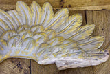 Pair of antique French carved angel wings