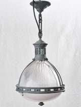 Collection of FOUR industrial Holophane lights 12½" diameter