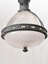 Collection of FOUR industrial Holophane lights 12½" diameter