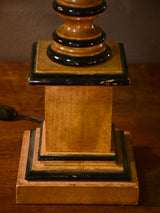 Pair of Lotihier style lamps with burr walnut bases