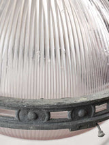 Collection of FOUR industrial Holophane lights 12½" diameter