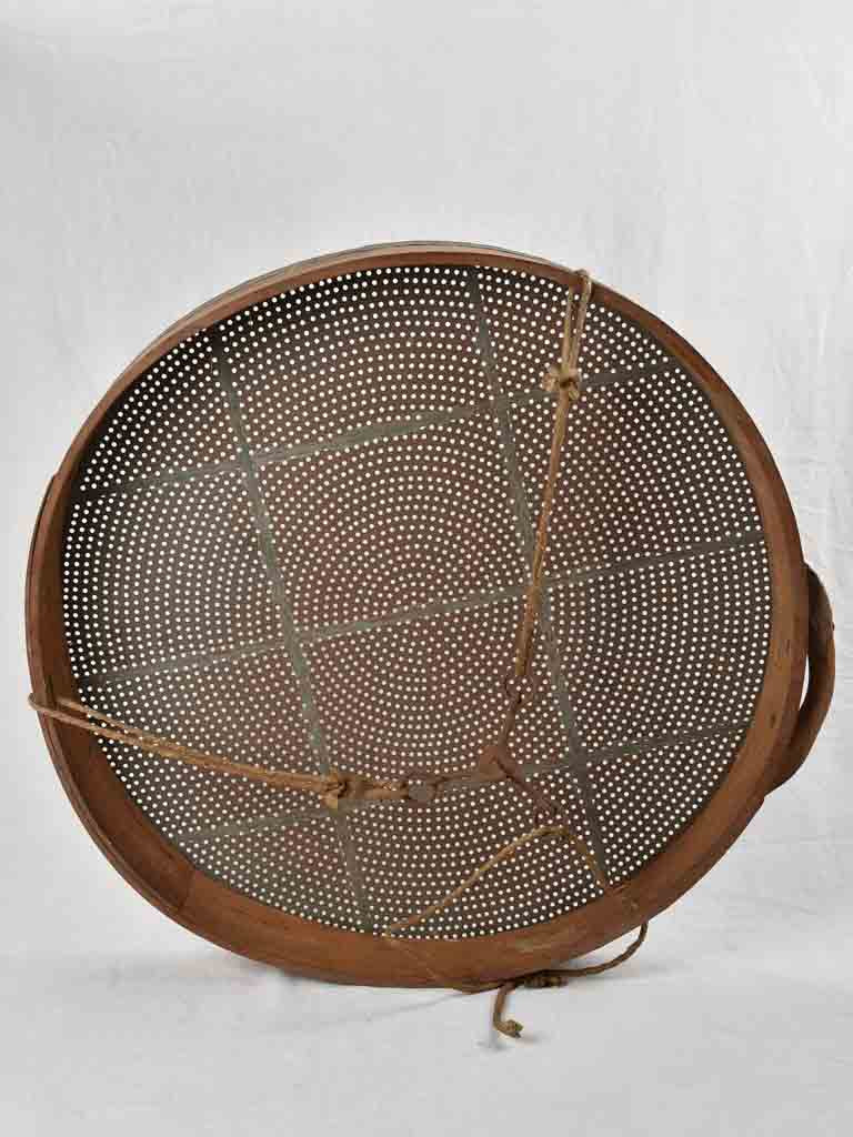 Giant French grain sieve 19th century 36¼" Chez Pluie
