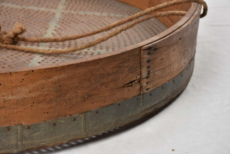 Giant French grain sieve 19th century 36¼" Chez Pluie