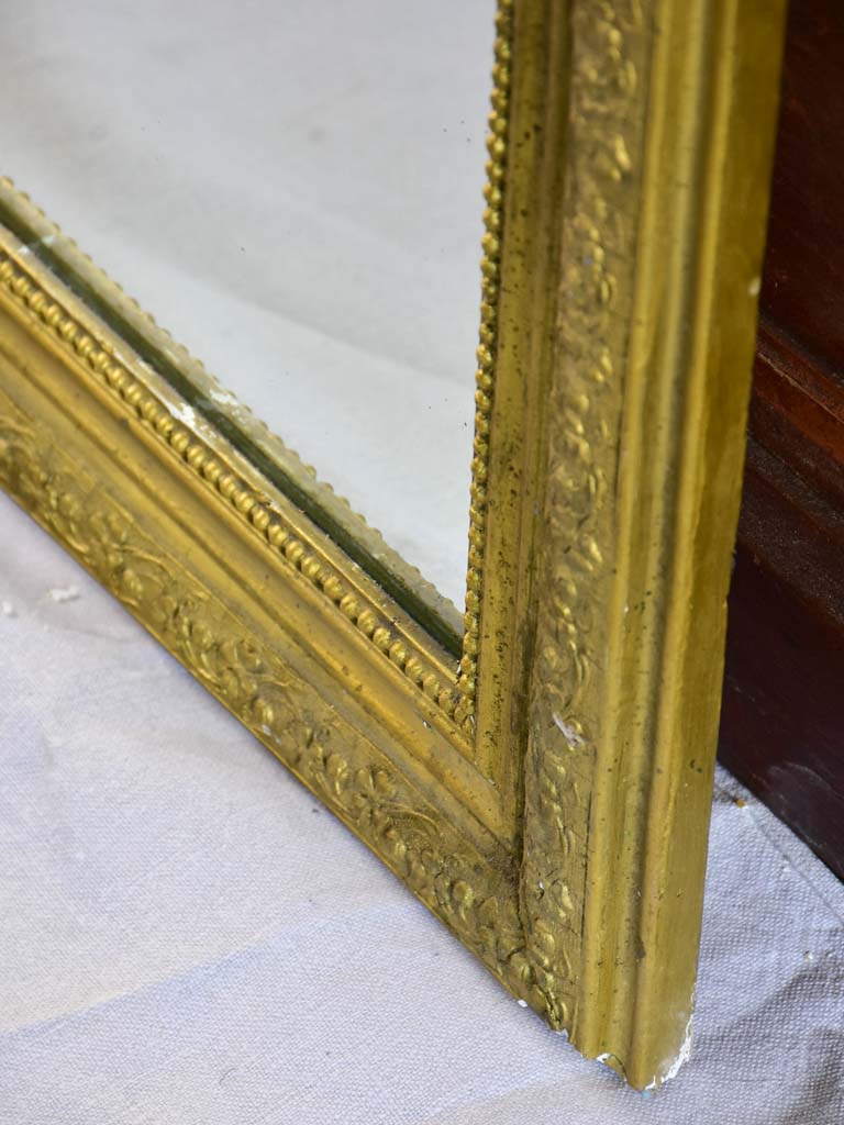 Late 19th Century French Louis Philippe mirror with gold frame 21¼" x 29½"