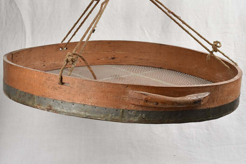 Giant French grain sieve 19th century 36¼" Chez Pluie