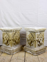 Pair of vintage French display pedestals