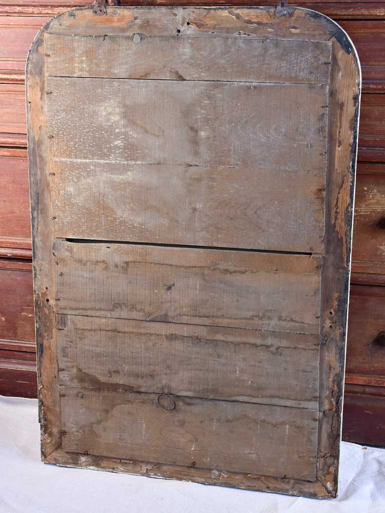 Late 19th Century French Louis Philippe mirror with beige frame 23¾" x 35¾"