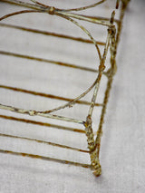 Antique French wire basket - six glass capacity