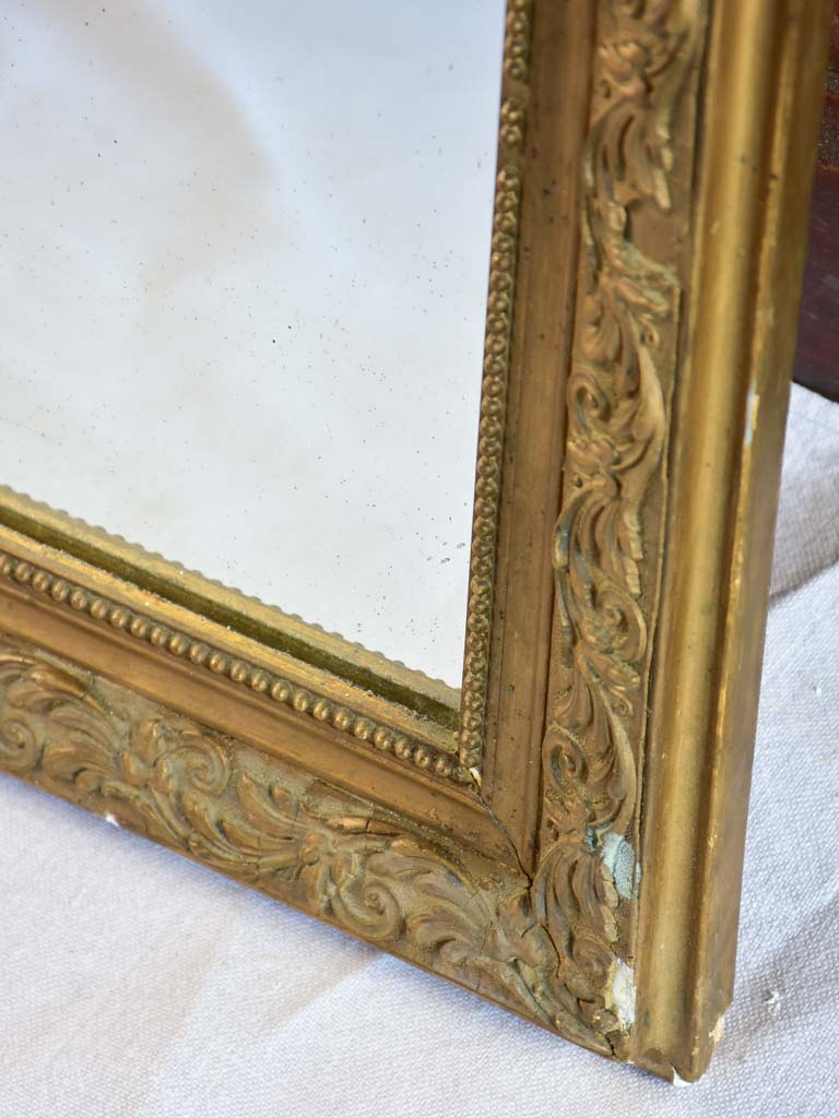 Small Louis Philippe mirror with gold frame 16½" x 22¾"