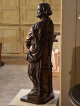17th century sculpture of Saint Pierre - lime wood