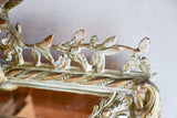 Large parclose pediment mirror with decorative bird pediment 35½" x 48"