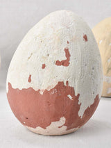 Collection of nine large vintage eggs - plaster 9½"