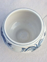 Antique Italian apothecary jar - blue and white 6¼"