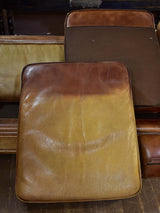 1970's Roche Bobois three seat leather sofa