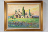 Chapelle Saint Sixte in Eygalières by D. Allemand (1906- ?) oil on board 23¾" x 29¼"
