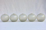 Collection of 10 Murano glass vases - opaque pale gray