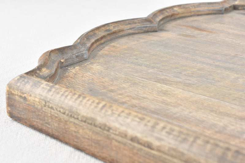 Pretty French oak Louis XV style tray 22½" x 19¼"