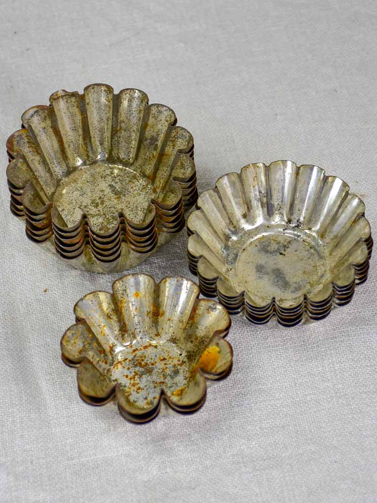 Collection of antique French cake molds