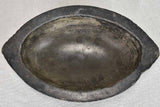Dark stone mortar from the eighteenth century 11½"