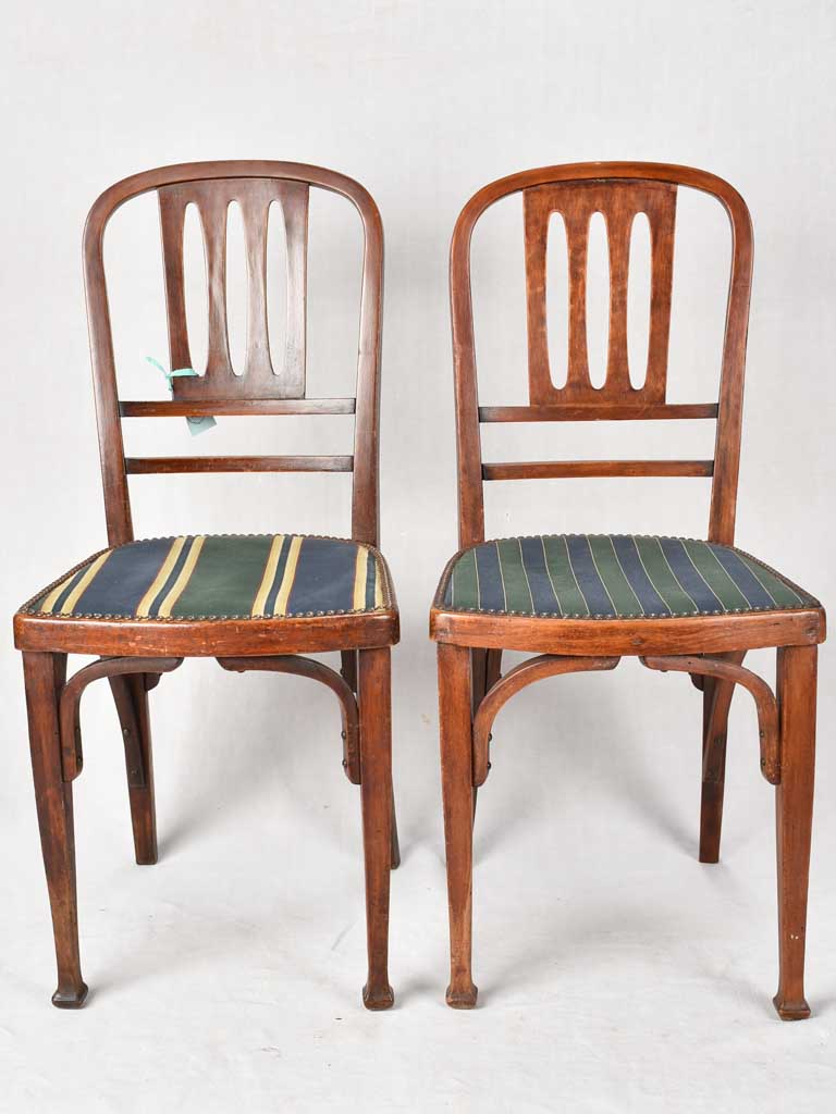 Set of 6 Late 19th-Century Austrian Bentwood dining Chairs - Thonet Style