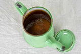 1950's enamel coffee pot - pea green 8¼"