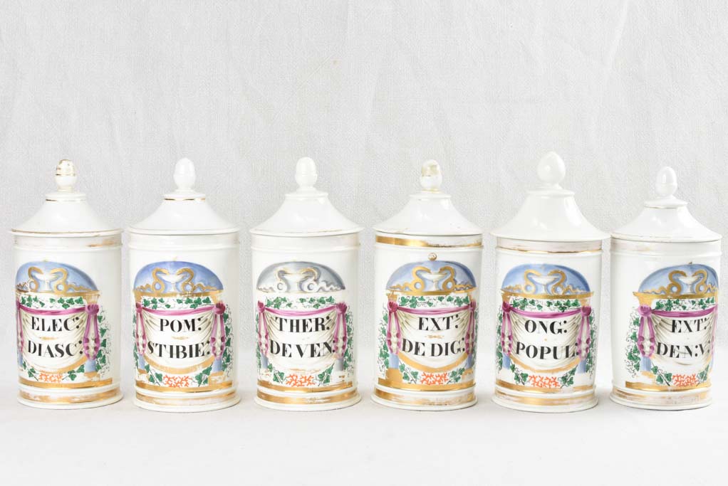 Victorian Napoleon III medicine containers