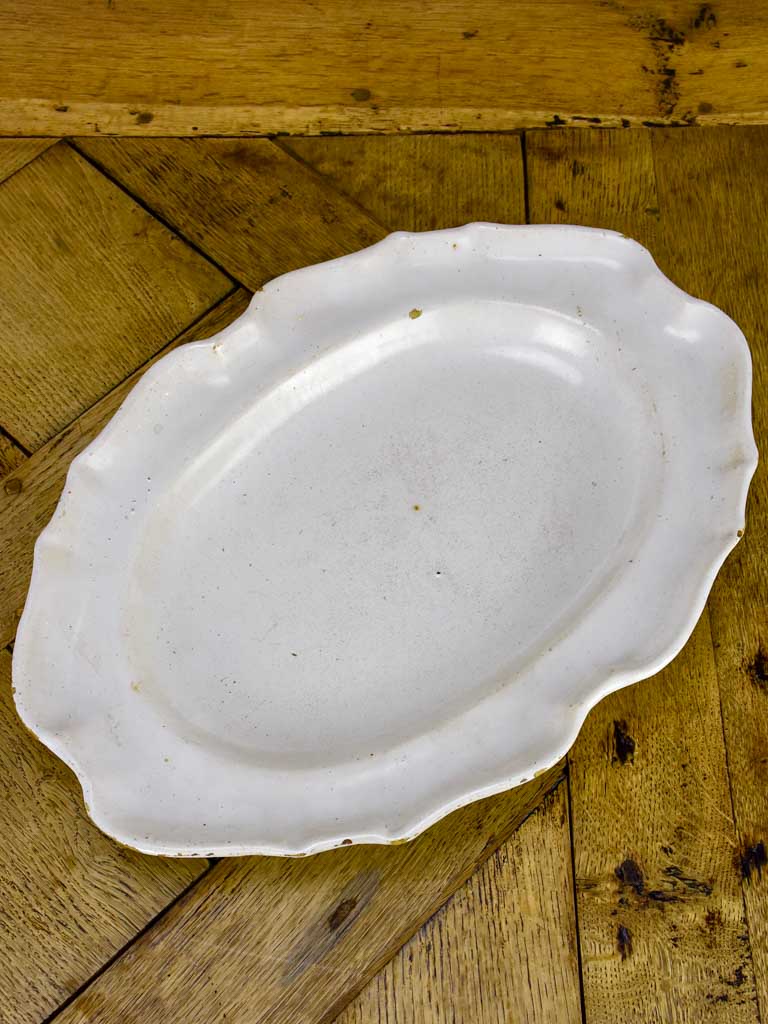Large ironstone oval platter - late 19th Century 17" x 12¼"