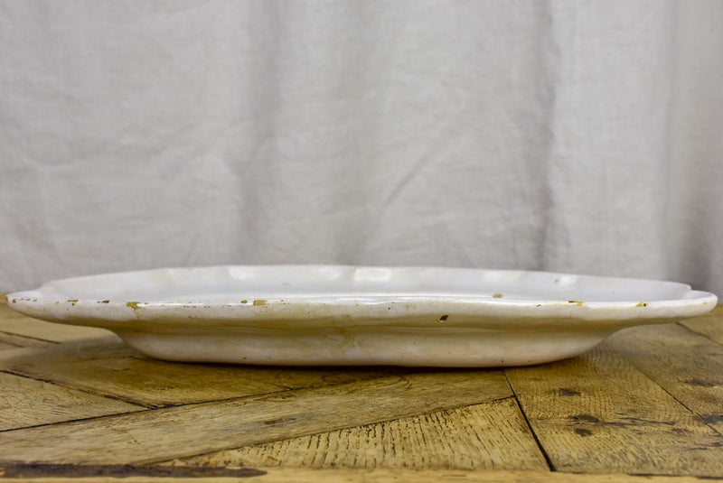 Large ironstone oval platter - late 19th Century 17" x 12¼"