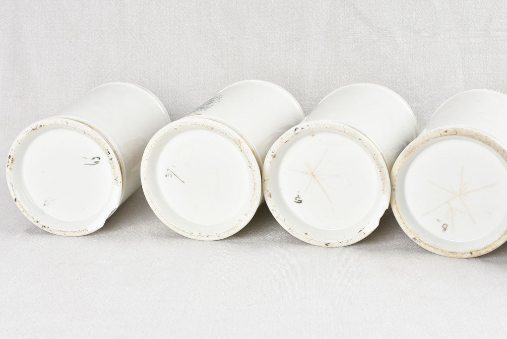 French porcelain jars for curiosity cabinet