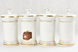 Collection of 4 Napoleon III apothecary jars 11"