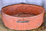 Two large oval zinc harvest tubs from South West France 28¾"