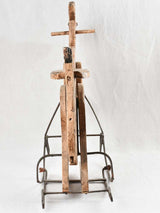 Vintage mechanical kangaroo toy - wooden