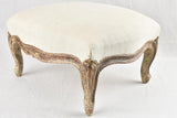 Louis XV style footrest with beige patina