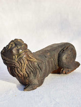 Rare 18th century Italian carved lion decorative element