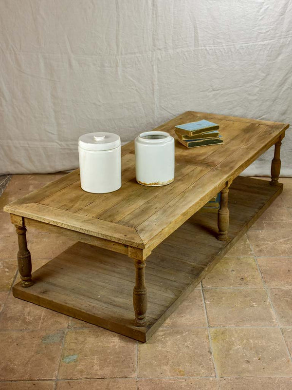 Rustic French coffee table - display table from a boutique 70¾" x 27½" TWO AVAILABLE